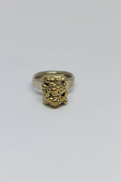 Silver + Brass Ring - #81