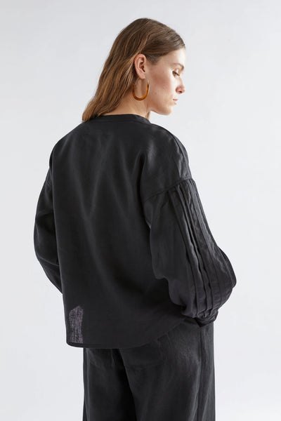 Vassa Linen Top | Black - SALE!! Was $259 now $169
