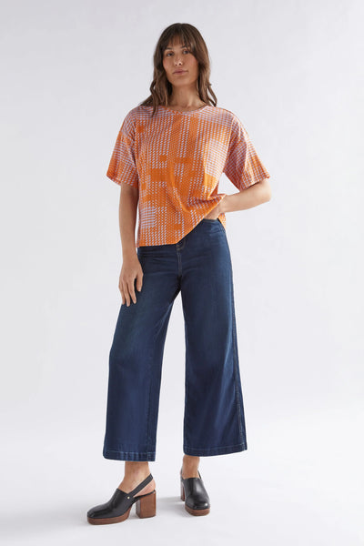 Pira Jersey Tee | Citrus Cross Stitch Print - SALE was $169 now $119