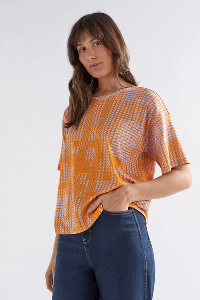 Pira Jersey Tee | Citrus Cross Stitch Print - SALE was $169 now $119