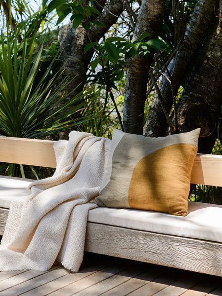 Boucle Wool Throw Large | Natural