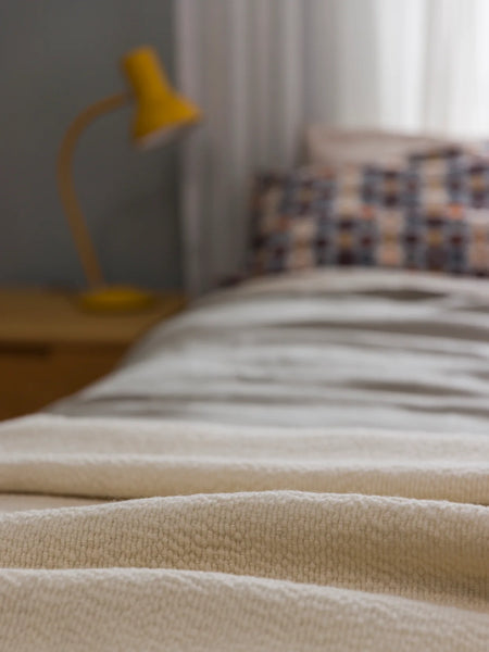 Boucle Wool Throw Large | Natural