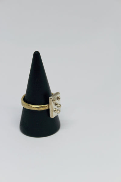 Brass + Silver Ring - #82
