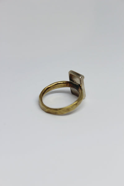 Brass + Silver Ring - #82