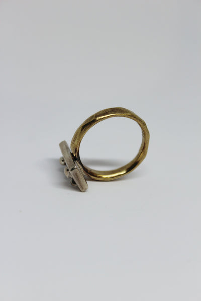 Brass + Silver Ring - #82