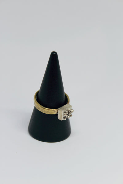 Brass + Silver Ring - #83