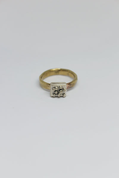 Brass + Silver Ring - #83