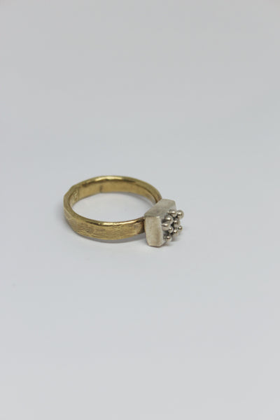 Brass + Silver Ring - #83