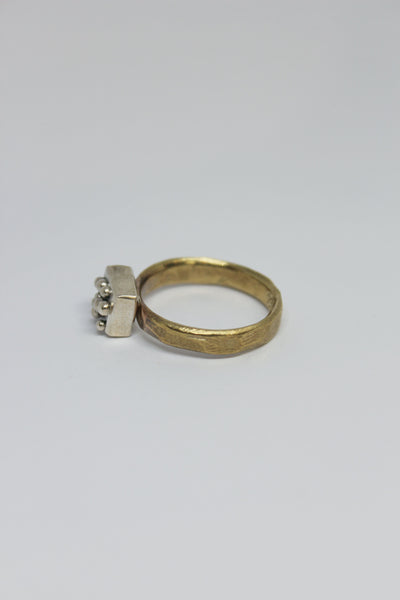 Brass + Silver Ring - #83