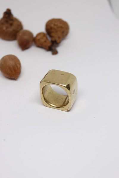 Brass Square Ring - #180