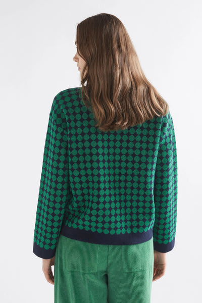 Leira Sweater | Navy Green Metallic SALE! Now $179