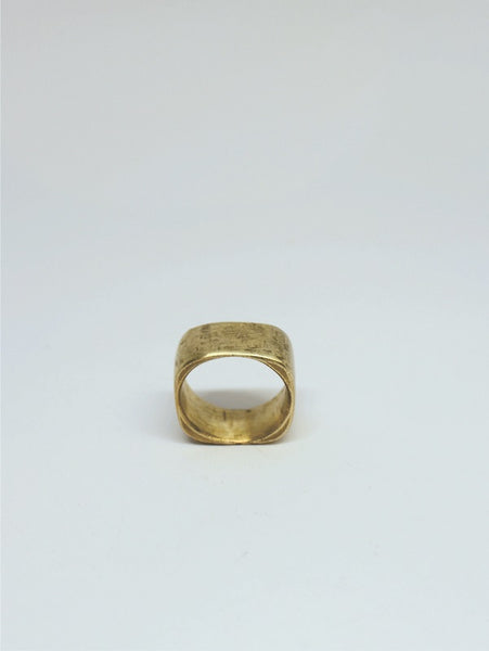 Brass Wide Square Ring - #45