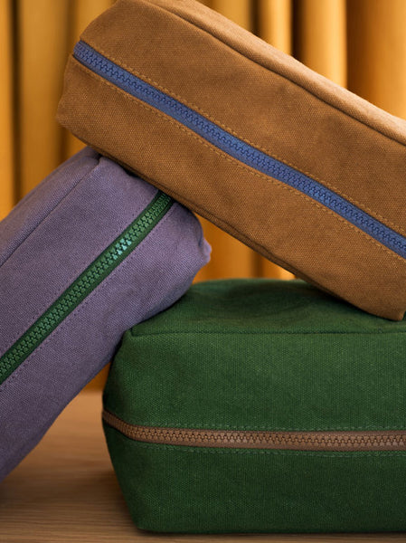 Marlo Contrast Wash Bag | Lupin/Spirulina | Large